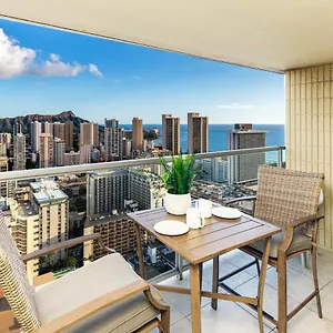 Apartment Ocean & Diamond Head View At Waikiki, Honolulu